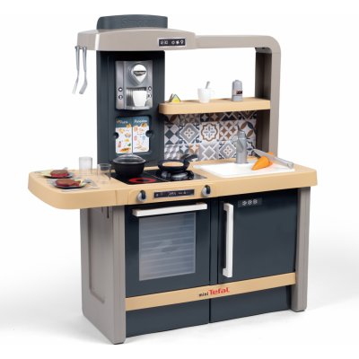 Smoby Kuchyňka elektronická s nastavitelnou výškou Tefal Evolutive New Kitchen se zvukovým sporákem a funkčními spotřebiči a 31 doplňků – Zboží Dáma