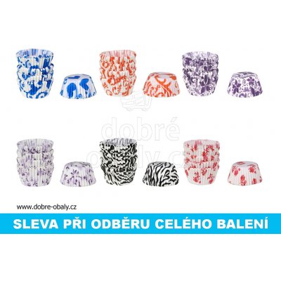 Wiky Košíčky barevné 7,5cm 3cm v.2,2cm 100ks – Zboží Dáma