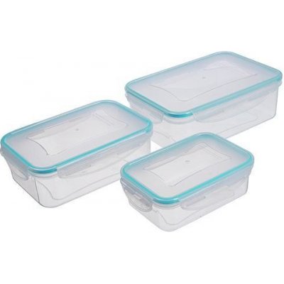 MagicHome Lunchbox dózy obdélníkové set MB03 3 ks 500/1000/1,5 l – Zboží Mobilmania