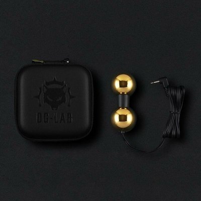 Dungeon Lab Metal BiPolar Electrode B (Mirror Double-Ball), bipolární elektroda pro elektrosex – Zboží Dáma