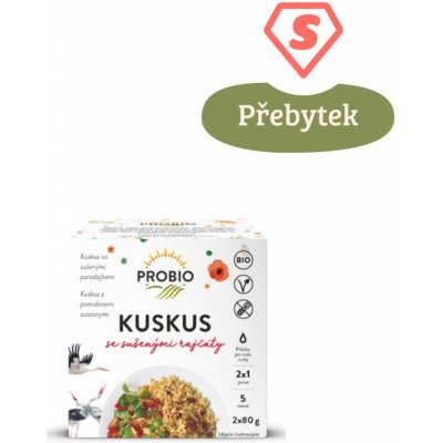 Probio Kuskus se sušenými rajčaty BIO 2 x 80 g – Sleviste.cz