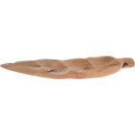 H&L Dřevěná dekorační mísa Leaf 60 cm teak J11301420 – Zboží Mobilmania