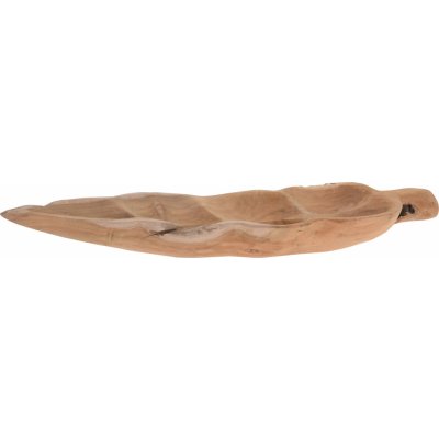 H&L Dřevěná dekorační mísa Leaf 60 cm teak J11301420 – Zbozi.Blesk.cz