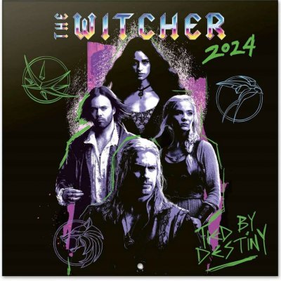 Oficiální nástěnný s plakátem The Witcher Zaklínač 30 x 30 60 cm 2024