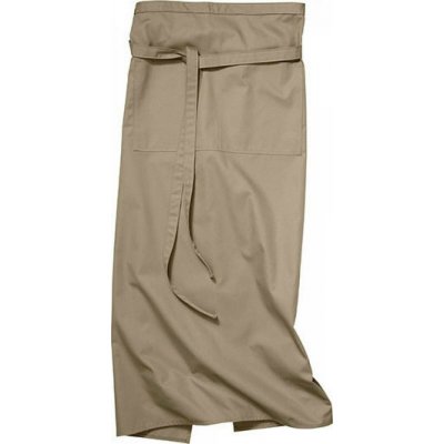 CG Workwear Gastro zástěra Roma odolná proti pomačkání 100 x 100 cm béžová tmavá 100 x 100 cm CGW1260 – Hledejceny.cz