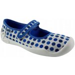 Befado dívčí balerínky domácí obuv 114Y495 modré puntíky – Hledejceny.cz