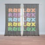 Sablio Záclony ROBLOX Barevný text: 2ks 150x250cm – Hledejceny.cz
