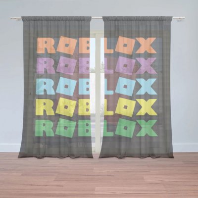 Sablio Záclony ROBLOX Barevný text: 2ks 150x250cm – Hledejceny.cz