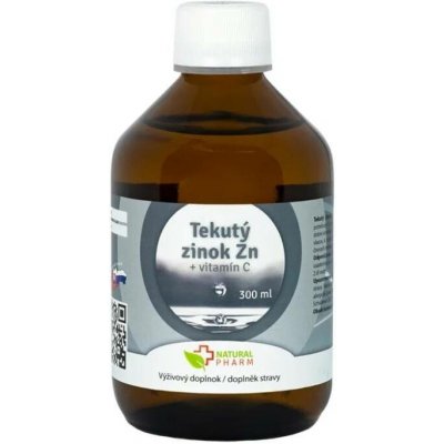Natural Pharm Tekutý zinek Zn + Vitamin C 300 ml – Hledejceny.cz