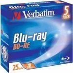 Verbatim BD-RE 25GB 2x, jewel, 5ks (43615) – Zboží Živě