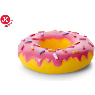 JK Animals vinylová pískací hračka Donut 14 cm – Zbozi.Blesk.cz