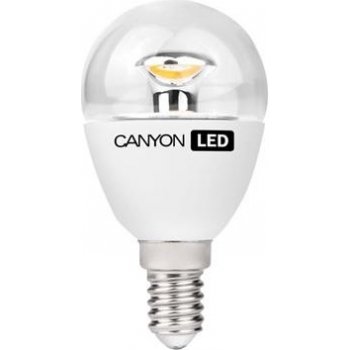 Canyon LED COB žárovka E27 kompakt kulatá průhledná 6W,470 lm,Neutrální bílá 4000K,220-240 150 ° Ra> 80