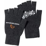 Savage Gear Rukavice Knitted Half Finger Glove Dark Grey Melange – Sleviste.cz