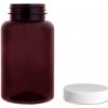 Lékovky Pilulka Plastová lahvička, lékovka hnědá s bílým uzávěrem 250 ml