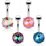Šperky4U piercing do pupíku kulatý kámen WP01320-W – Hledejceny.cz
