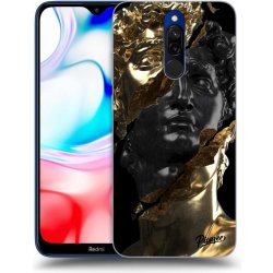 Pouzdro Picasee silikonové Xiaomi Redmi 8 - Black Gold černé