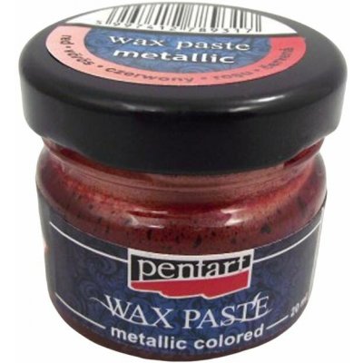Pentart vosková pasta metalická červená 20 ml – Zboží Dáma