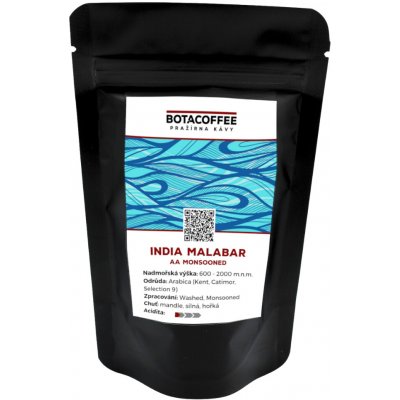 BotaCoffee India Malabar AA Monsooned zrnková 70 g – Hledejceny.cz