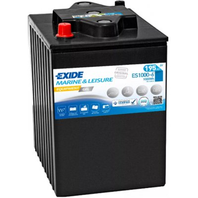 EXIDE EQUIPMENT GEL 190Ah 6V ES1000-6 – Zboží Mobilmania