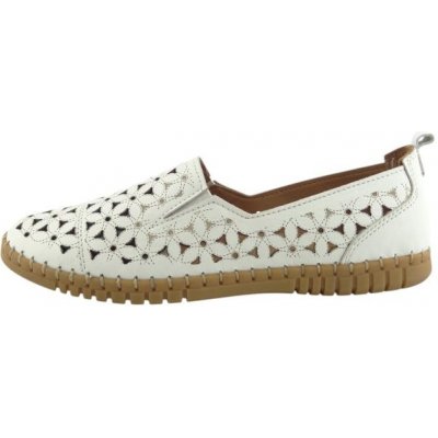 Aurelia perforované baleriny 0424713108 white – Zboží Mobilmania