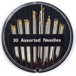 Stoklasa Jehly sada jehel KOMPAKT SHARPS 010587 zlatá ucha nikl 30 kusů (mix velikostí) – Zboží Dáma