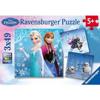 Ravensburger Ledové království Elsa Anna Olaf 3v1 3 x 49 dílků