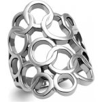 Šperky4U ocelový prsten dekorovný kroužky AL 0088 – Zbozi.Blesk.cz