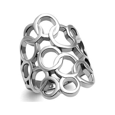 Šperky4U ocelový prsten dekorovný kroužky AL 0088 – Zbozi.Blesk.cz