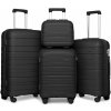 Cestovní kufr Kono Classic Collection set černá12L 39L 70L 103L