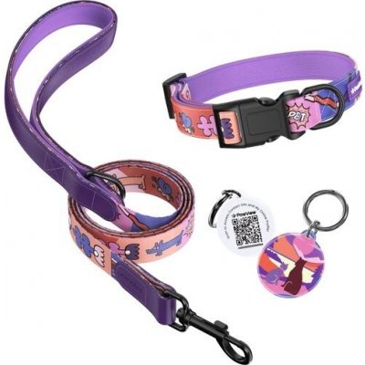 PawView Sada personalizovaného vodítka a obojku pro psy ve stylu Sunset – Hledejceny.cz