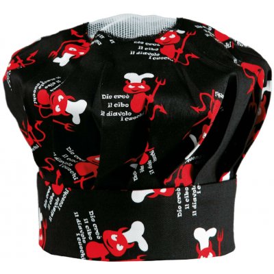 Toma Kuchařská čepice TOMA vysoká čertík T-1510 – Sleviste.cz