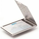 DURABLE Krabička na vizitky BUSINESS CARD BOX CHROME – Sleviste.cz
