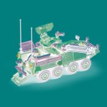 Sluban B1258 Tank OEF Stryker ADS – Zboží Dáma
