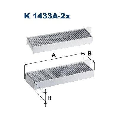 FILTRON Filtr, vzduch v interiéru K1433A-2x – Hledejceny.cz