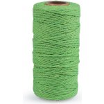 Bavlněná příze macrame / háčkovací, rozčesávací, střední, 7 zelená sv. – Sleviste.cz