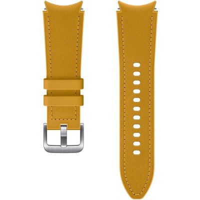 Samsung hybridní kožený řemínek pro Galaxy Watch4 Classic 42 mm S/M žluto-hnědý ET-SHR88SYEGEU – Hledejceny.cz