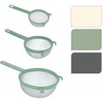 Cedník-3ks-sada ( d9,5;12,5;16cm), 3barvy, plast – Zboží Dáma