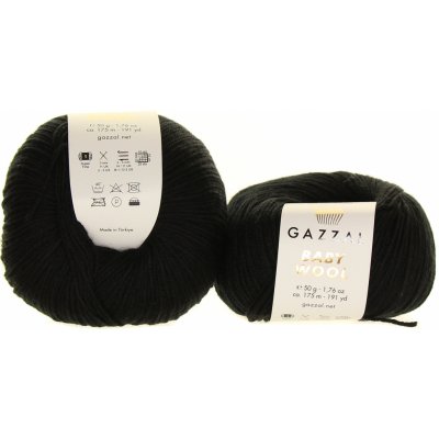 Gazzal Baby Wool 803 černá – Hledejceny.cz
