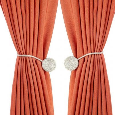 Vyrobce Magnetická spona na závěsy, sada 2 ks - bílá – Hledejceny.cz