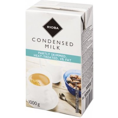 Rioba Mléko kondenzované UHT 4% 1 kg – Zboží Dáma