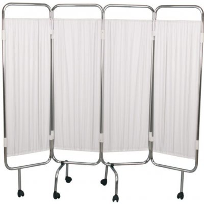 Moretti MO414C Pojízdný paraván 4dílný s chromovaným rámem – Hledejceny.cz