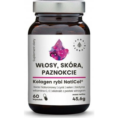 Aura Herbals NatiCo Rybí kolagen Vlasy Pokožka Nehty 60 kapslí – Hledejceny.cz