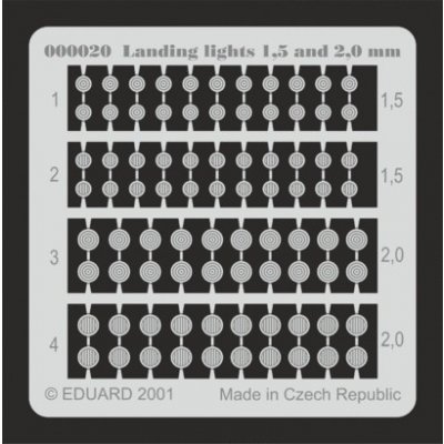 Landing lights 1,5 and 2mm – Zboží Mobilmania