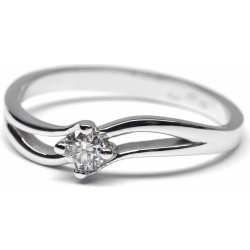Klenoty Budín Luxusní diamantový zásnubní prsten s diamantem libovolná J 28270 17