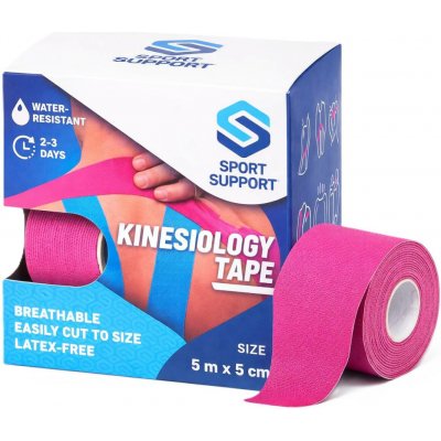 SportSupport Kineziologická tejpovací páska růžová 5 m × 5 cm – Hledejceny.cz