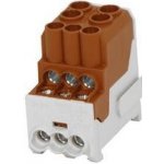 Eleman Blok pro rozdělení fází UVB 100 L B, 1pól., 101A, AL/CU, 1000V, hnědý – Hledejceny.cz