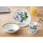 Storline Dětská jídelní keramická sada MINECRAFT 3 ks – Zboží Mobilmania