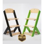 Lucas Wood Style rostoucí židle OMEGA III set 2 ks černá + zelená – Zboží Dáma