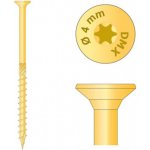 Konstrukční tesařský vrut 4,0x50mm TORX T20 Zn zápustná hlava, 200ks – Hledejceny.cz