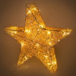 Retlux RXL 327 Hvězda z bavlněné příze s třpytkami 20 LED – Hledejceny.cz